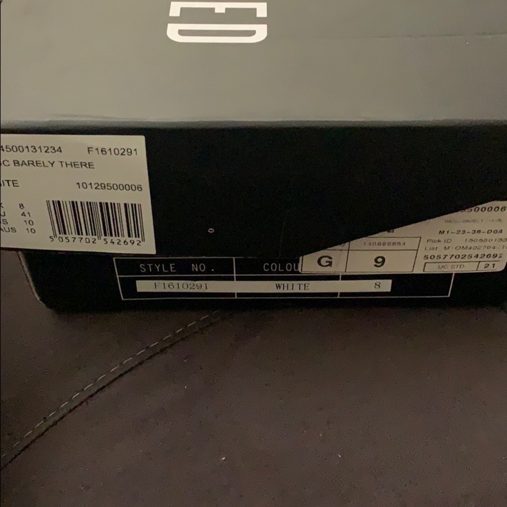 White strappy sandal